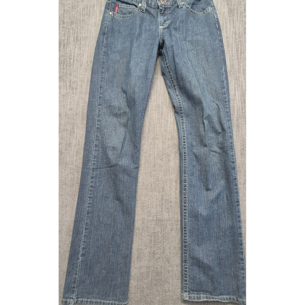 Twenty X Jackson women's low rise relax fit denim blue jeans 5/36 stretch